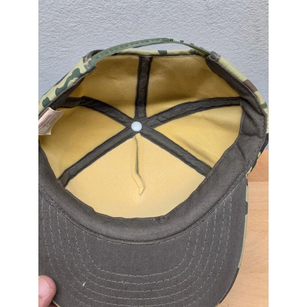 GOLD KIST Yupoong Showcase Trucker Hat Men's OSFA Duck Camo Olive Green Cap